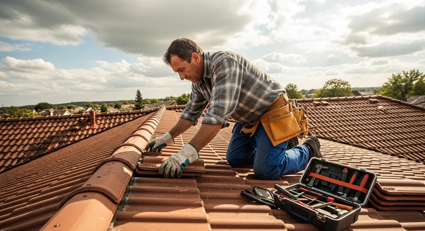 Roof crew tile — USA Roofing and Construction, South Florida